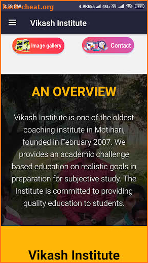 Vikash Institute Motihari screenshot