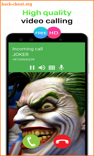 Villain Hero joker video call screenshot