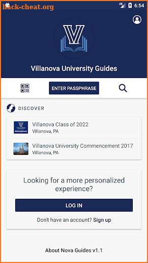 Villanova University Guides screenshot