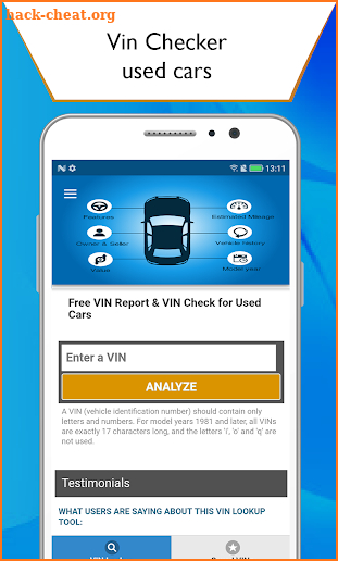 Vin Checker for Used Cars screenshot