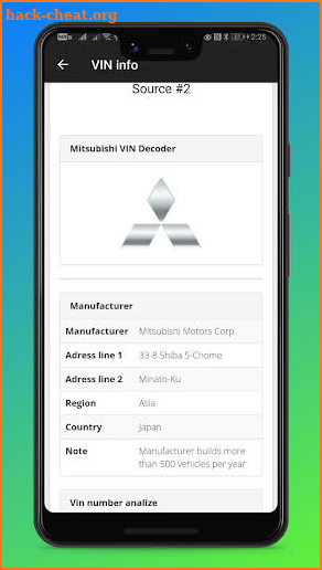 VIN info - free vin decoder for any cars screenshot