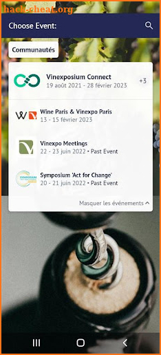 Vinexposium screenshot