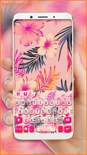 Vintage Flowers Keyboard Theme screenshot