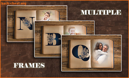 Vintage Text Photo Frames screenshot