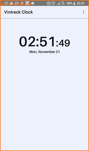 Vintreck Clock screenshot