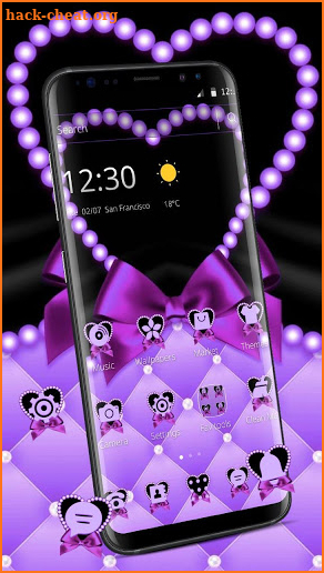 Violet Dream Heart Theme screenshot