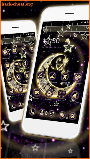 Violet Moon Light 2D Theme screenshot