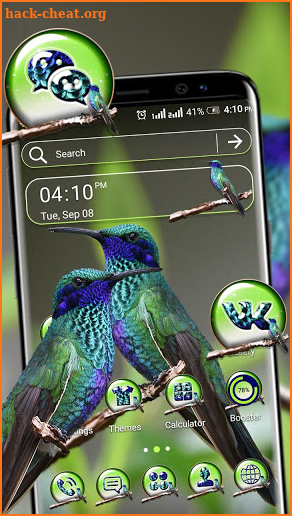 Violetear Hummingbird Theme screenshot