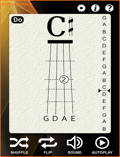 Violin Notes Flash Cards screenshot