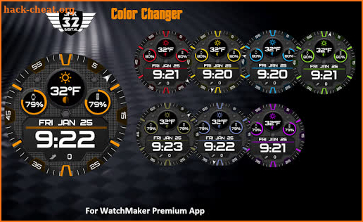 VIPER 70 color changer watchface for WatchMaker screenshot