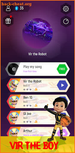 Vir the robot boy: Veer Tiles Hop Game screenshot