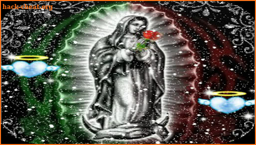 Virgen De Guadalupe Nevando Fondo En Movimiento screenshot