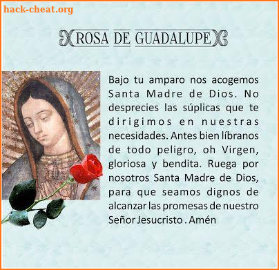 Virgen de Guadalupe Oraciones screenshot
