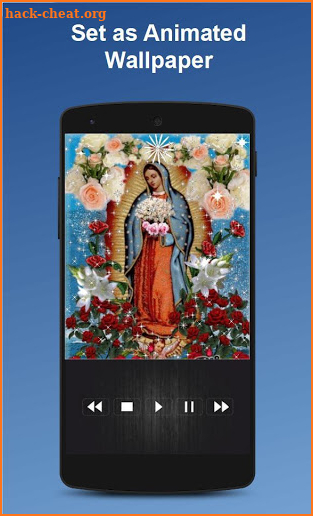 Virgin Of Guadalupe Among Roses Live Wallpaper screenshot