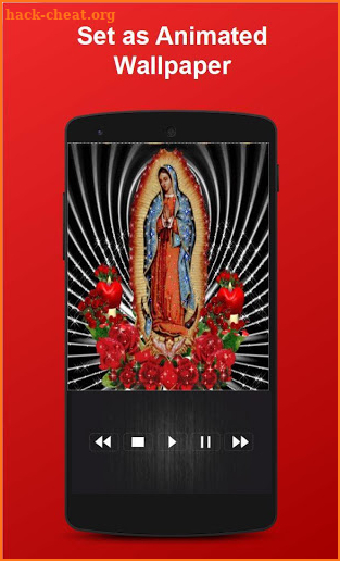 Virgin Of Guadalupe Red Roses Live Wallpaper screenshot