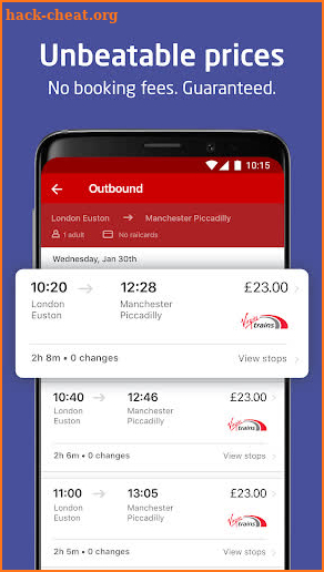 Virgin Trains: Tickets & Times screenshot