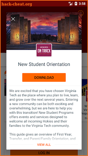 Virginia Tech Hokies on Track screenshot