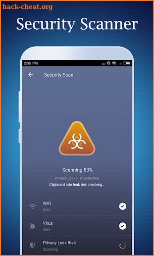 ViroClean Security - Antivirus Scan & Cleaner App screenshot