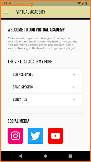 Virtual Academy from By Any Means Basketball screenshot