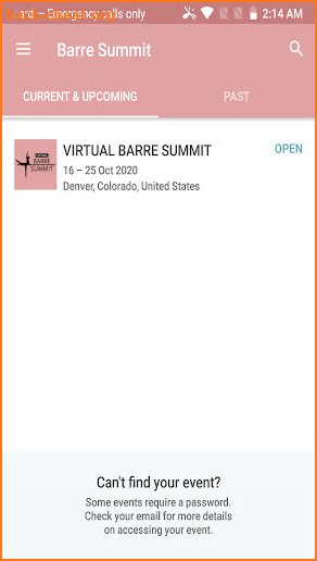 Virtual Barre Summit screenshot