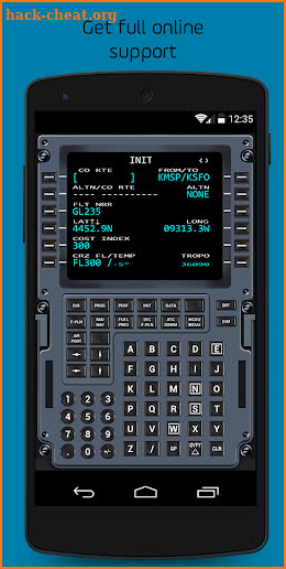 Virtual CDU A318-A320 screenshot