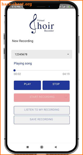 Virtual Choir Recorder screenshot