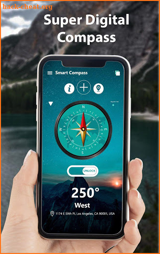 Virtual Compass 360 PRO - Digital Compass Free screenshot