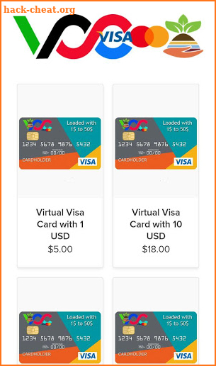 Virtual Credit Card Provider screenshot