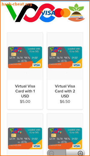 Virtual Credit Card Solutions screenshot