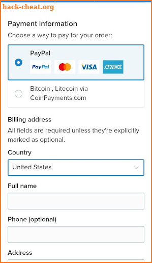 Virtual Credit Card Solutions screenshot