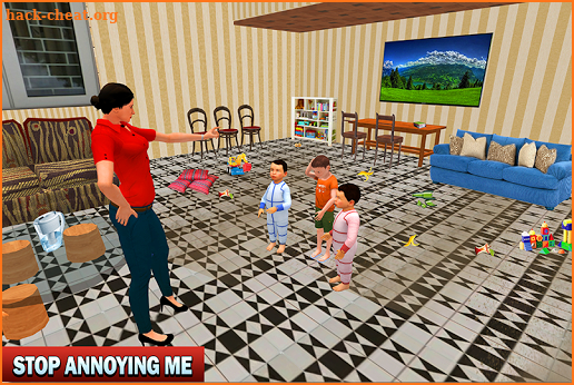 Virtual Happy Mother Twins Baby Family Game screenshot