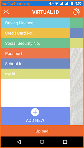 Virtual ID screenshot