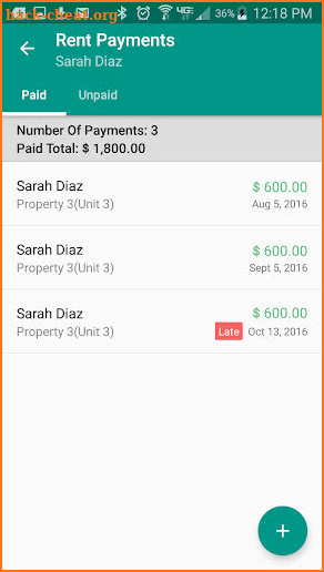 Virtual Landlord App screenshot