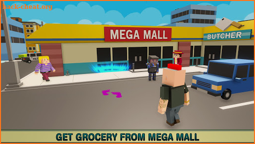 Virtual Life In A Simple Blocky Town screenshot