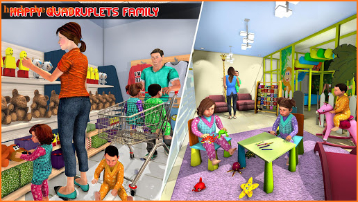 Virtual Mother Baby Quadruplets Family Simulator screenshot