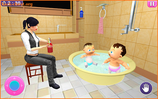 Virtual Mother Twins Baby Life Simulator Games 3D screenshot