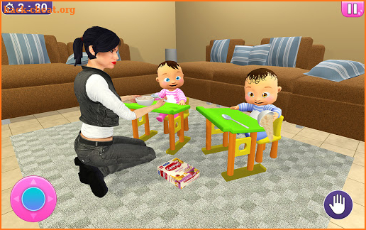 Virtual Mother Twins Baby Life Simulator Games 3D screenshot