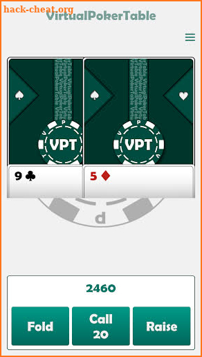 Virtual Poker Table screenshot