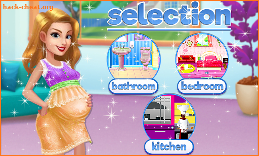 Virtual Pregnant Happy Mom House Cleaning Game screenshot