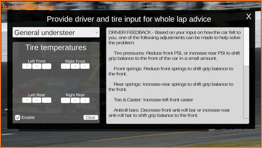 Virtual Race Car Engineer 2018 screenshot