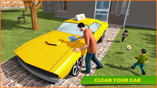 Virtual Single Dad Taxi Driver Sim screenshot