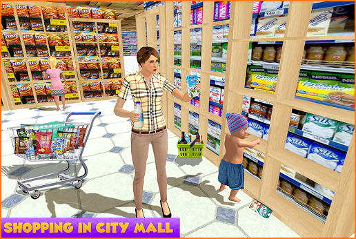 Virtual Single Mom New Baby Born Sim screenshot
