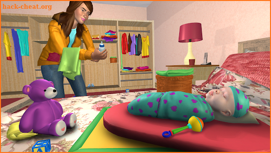 Virtual Sister Happy Mom Newborn Baby Family Game screenshot