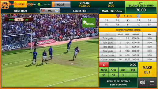 Virtual Soccer screenshot