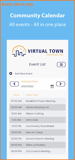 Virtual Town Mobile screenshot