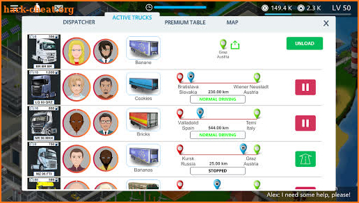 Virtual Truck Manager - Tycoon trucking company screenshot