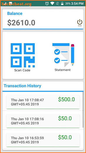 Virtual Wallet screenshot