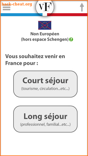 Visa France screenshot