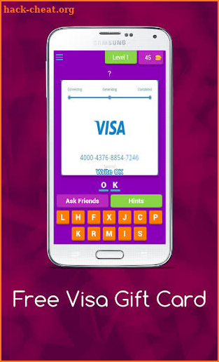 Visa Gift Card screenshot
