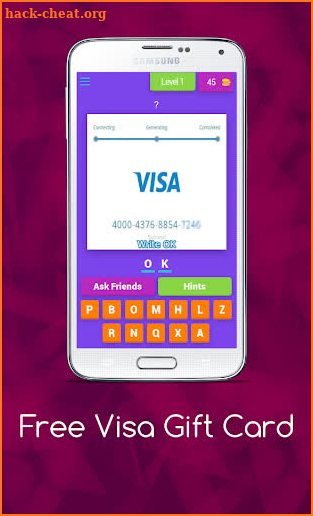 Visa Gift Card screenshot